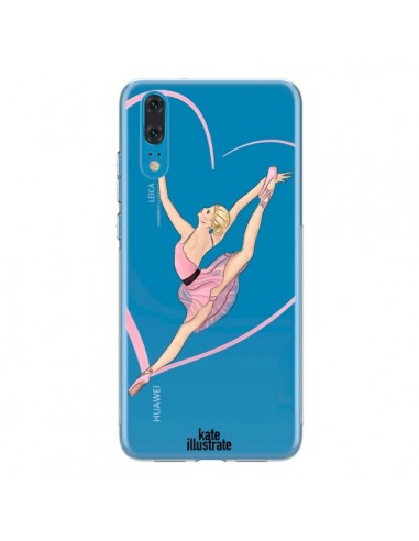 Coque Huawei P20 Ballerina Jump In The Air Ballerine Danseuse Transparente - kateillustrate