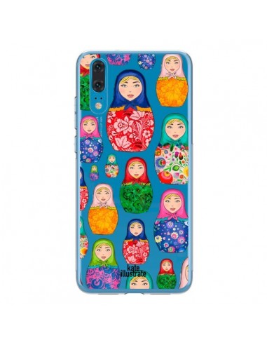 Coque Huawei P20 Matryoshka Dolls Poupées Russes Transparente - kateillustrate