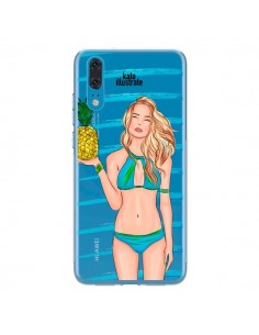 Coque Huawei P20 Malibu Ananas Plage Ete Bleu...