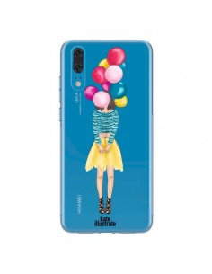 Coque Huawei P20 Girls Balloons Ballons Fille...