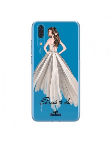 Coque Huawei P20 Bride To Be Mariée Mariage Transparente - kateillustrate