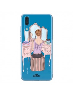 Coque Huawei P20 Vanity Coiffeuse Make Up Transparente -...