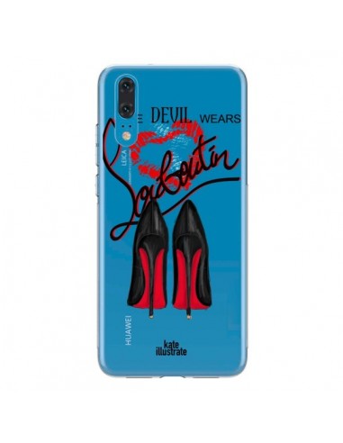 Coque Huawei P20 The Devil Wears Shoes Demon Chaussures Transparente - kateillustrate