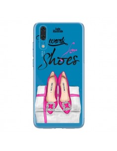 Coque Huawei P20 I Work For Shoes Chaussures Transparente...