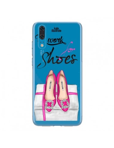 Coque Huawei P20 I Work For Shoes Chaussures Transparente - kateillustrate