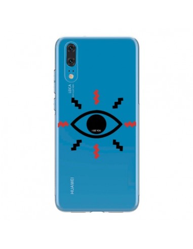Coque Huawei P20 Eye I See You Oeil Transparente - Koura-Rosy Kane