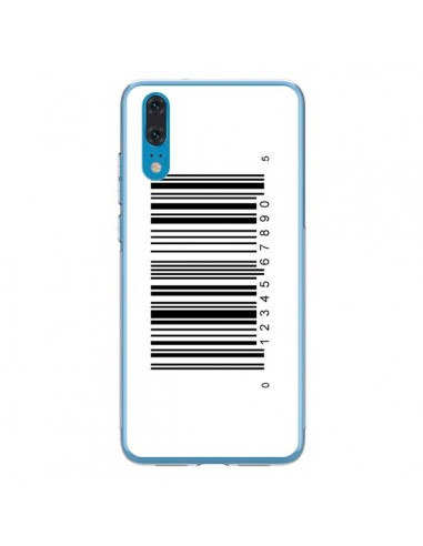 Coque Huawei P20 Code Barres Noir - Laetitia