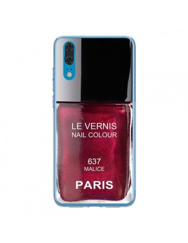 Coque Huawei P20 Vernis Paris Malice Violet - Laetitia