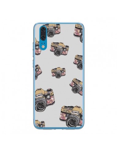 Coque Huawei P20 Appareil photo vintage Rose -...