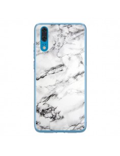 Coque Huawei P20 Marbre Marble Blanc White - Laetitia