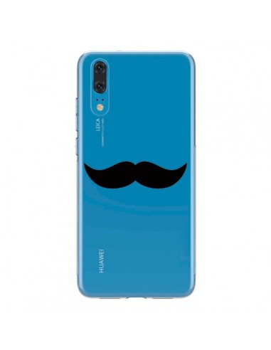 Coque Huawei P20 Moustache Movember Transparente - Laetitia