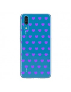 Coque Huawei P20 Coeur Heart Love Amour Violet...