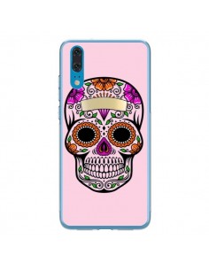 Coque Huawei P20 Tête de Mort Mexicaine Rose Multicolore...