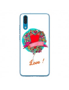 Coque Huawei P20 Love Happy Life - Leellouebrigitte