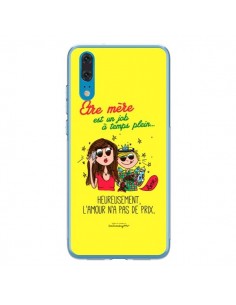 Coque Huawei P20 Etre mère est un job à plein temps Fête...