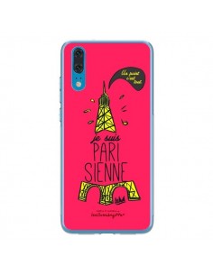 Coque Huawei P20 Je suis Parisienne La Tour Eiffel Rose -...