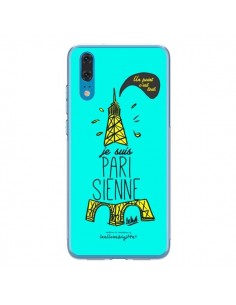 Coque Huawei P20 Je suis Parisienne La Tour Eiffel Bleu -...