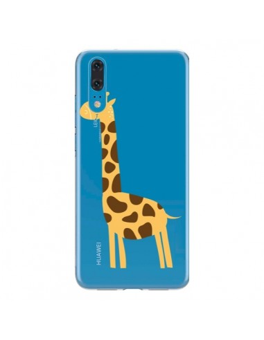 Coque Huawei P20 Girafe Giraffe Animal Savane Transparente - Petit Griffin
