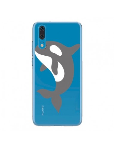 Coque Huawei P20 Orque Orca Ocean Transparente - Petit Griffin