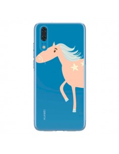 Coque Huawei P20 Licorne Unicorn Rose Transparente -...