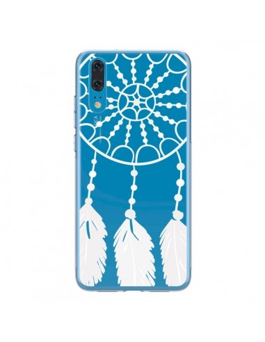 Coque Huawei P20 Attrape Rêves Blanc Dreamcatcher Transparente - Petit Griffin