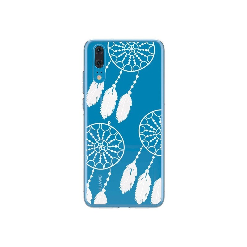 Coque Huawei P20 Attrape Rêves Blanc Dreamcatcher Triple Transparente - Petit Griffin