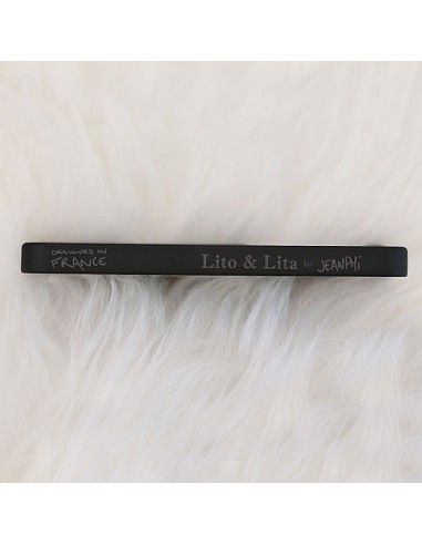 Coque Girafe en Miroir Noir Gravure Dorée pour iPhone 5 et 5S - Lito Lita