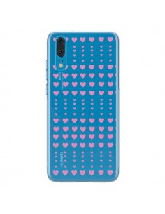Coque Huawei P20 Coeurs Heart Love Amour Rose...