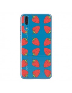 Coque Huawei P20 Fraise Fruit Strawberry Transparente -...
