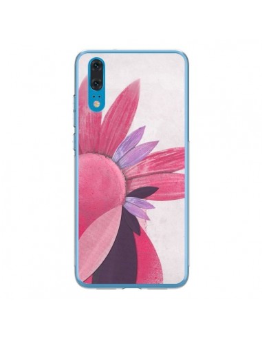 Coque Huawei P20 Flowers Fleurs Roses - Lassana