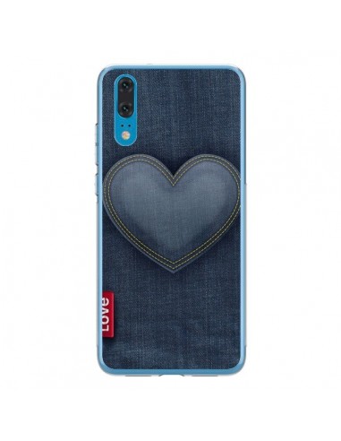 Coque Huawei P20 Love Coeur en Jean - Lassana