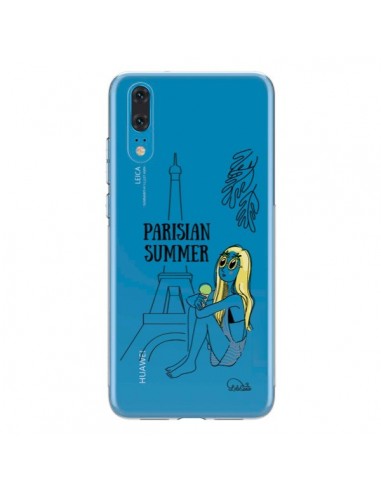 Coque Huawei P20 Parisian Summer Ete Parisien Transparente - Lolo Santo