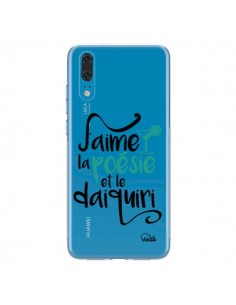 Coque Huawei P20 J'aime la poésie et le daiquiri...