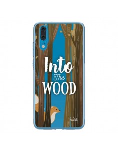 Coque Huawei P20 Into The Wild Renard Bois Transparente -...