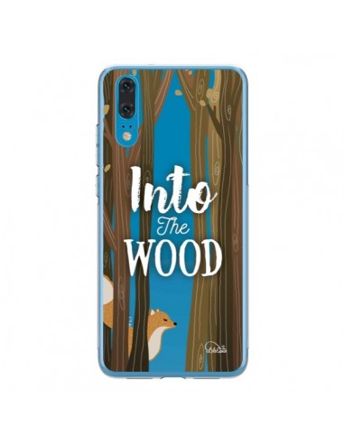 Coque Huawei P20 Into The Wild Renard Bois Transparente - Lolo Santo