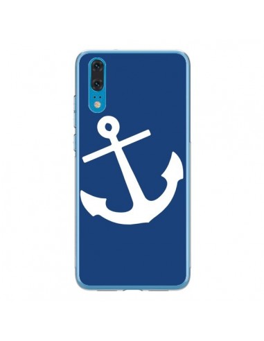 Coque Huawei P20 Ancre Navire Navy Blue Anchor - Mary Nesrala