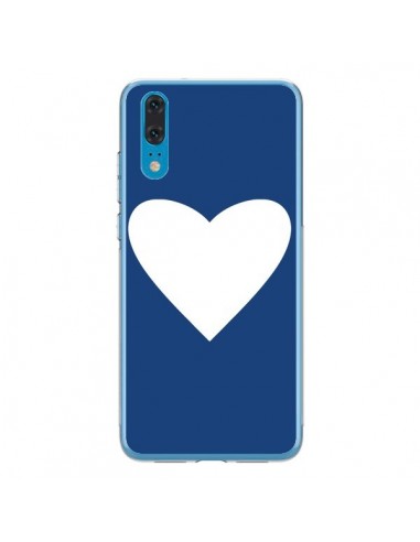 Coque Huawei P20 Coeur Navy Blue Heart - Mary Nesrala