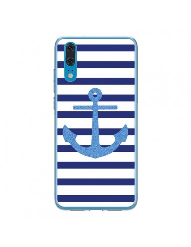 Coque Huawei P20 Ancre Voile Marin Navy Blue - Mary Nesrala