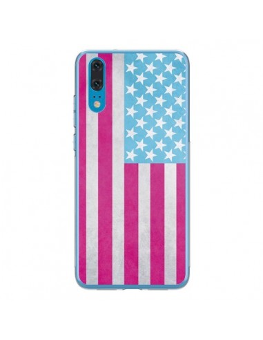 Coque Huawei P20 Drapeau USA Vintage - Mary Nesrala