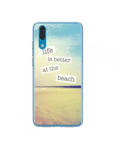 Coque Huawei P20 Life is better at the beach Ete Summer Plage - Mary Nesrala