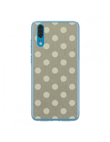 Coque Huawei P20 Pois Polka Camel - Mary Nesrala