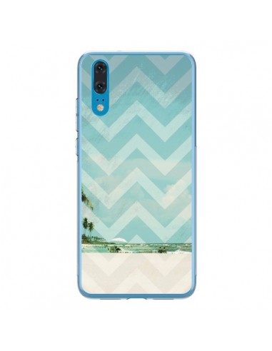 Coque Huawei P20 Chevron Beach Dreams Triangle Azteque - Mary Nesrala