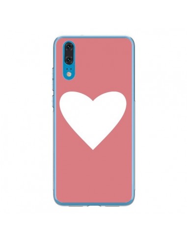 Coque Huawei P20 Coeur Corail - Mary Nesrala