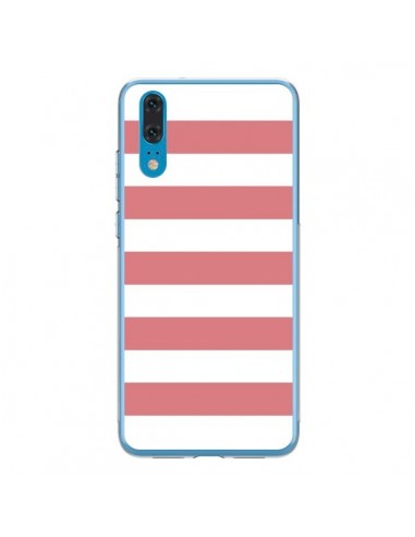 Coque Huawei P20 Bandes Corail - Mary Nesrala