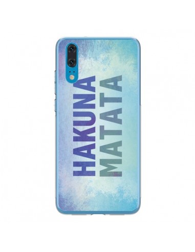 Coque Huawei P20 Hakuna Matata Roi Lion Bleu - Mary Nesrala