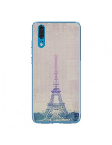 Coque Huawei P20 I love Paris Tour Eiffel - Mary Nesrala