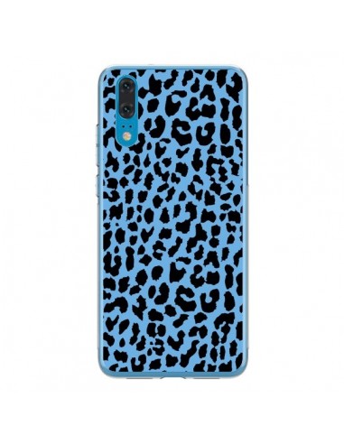 Coque Huawei P20 Leopard Bleu Neon - Mary Nesrala