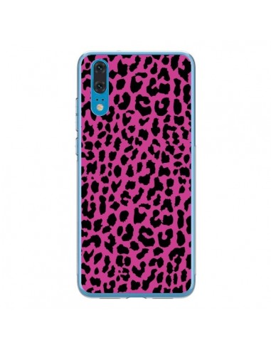 Coque Huawei P20 Leopard Rose Pink Neon - Mary Nesrala
