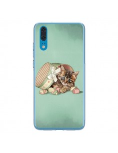 Coque Huawei P20 Chaton Chat Kitten Boite Bonbon Candy -...