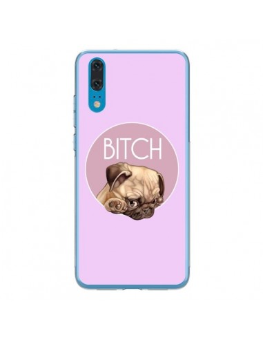 Coque Huawei P20 Bulldog Bitch - Maryline Cazenave